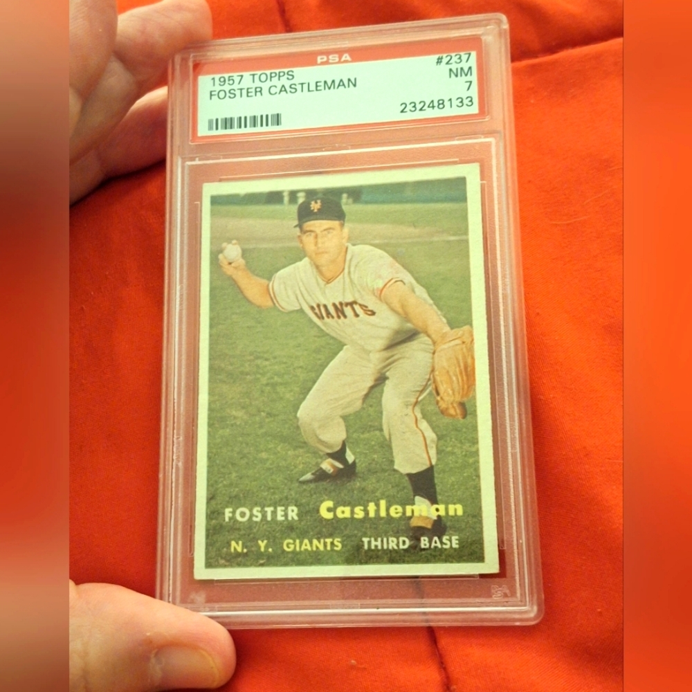 1957 Topps Foster Castleman Baseball Card